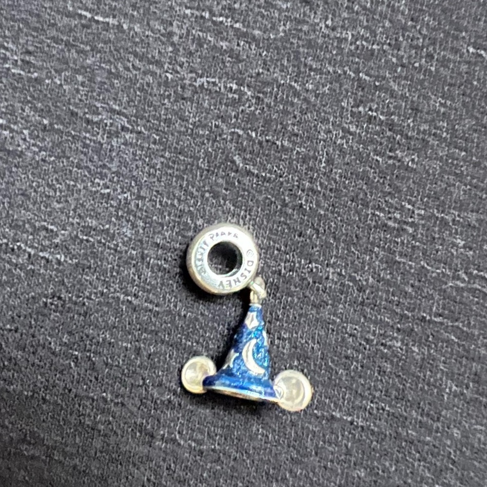 Disney Pandora Charm Sorcerer Mickey Hat Dangle
